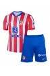 Atletico Madrid Samuel Lino #12 Jalkapallovaatteet Lasten Kotipeliasu 2024-25 Lyhythihainen (+ Lyhyet housut)